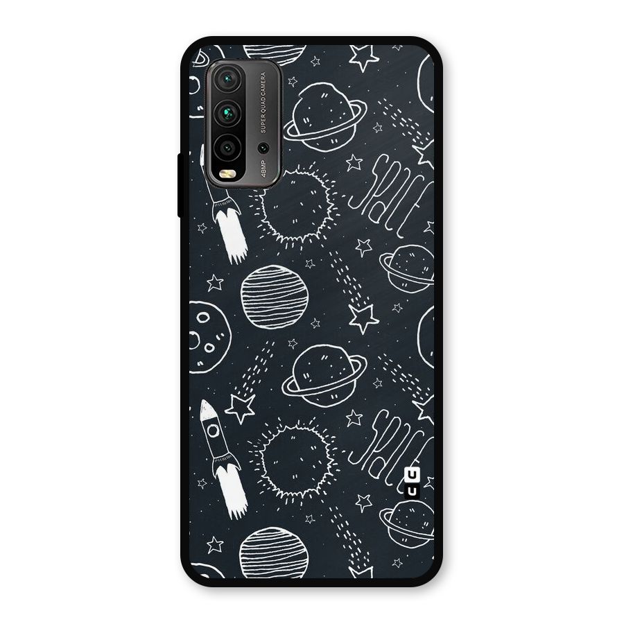 Just Space Things Metal Back Case for Redmi 9 Power