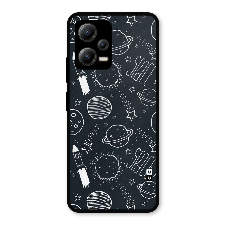 Just Space Things Metal Back Case for Redmi Note 12 5G