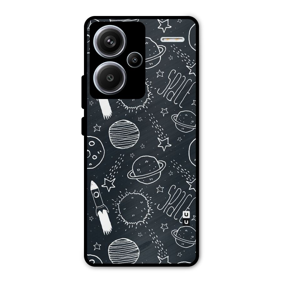 Just Space Things Metal Back Case for Redmi Note 13 Pro Plus