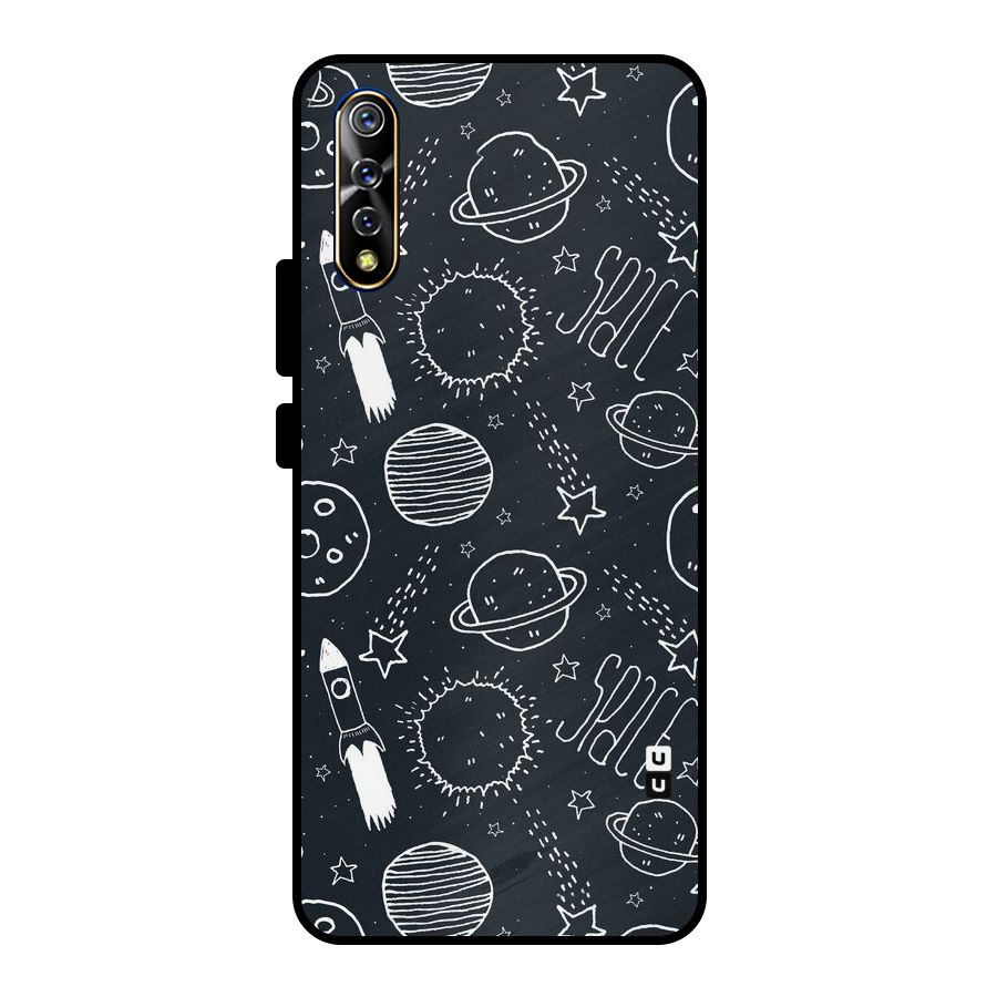 Just Space Things Metal Back Case for Vivo S1