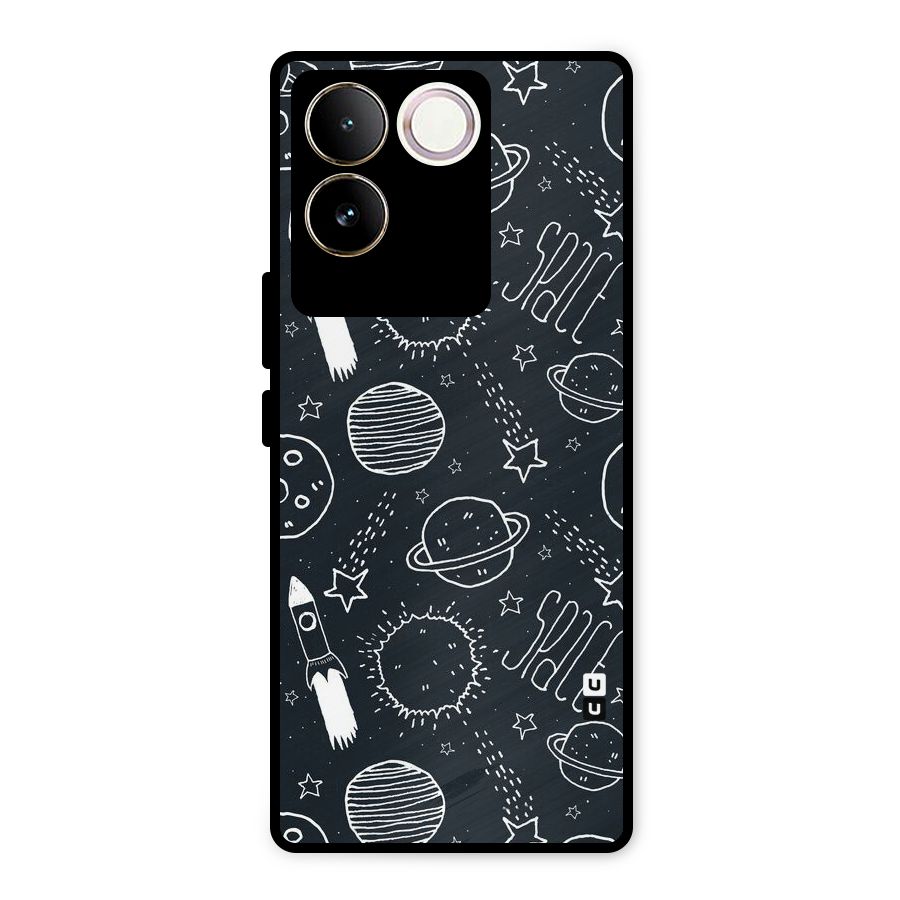 Just Space Things Metal Back Case for Vivo T2 Pro