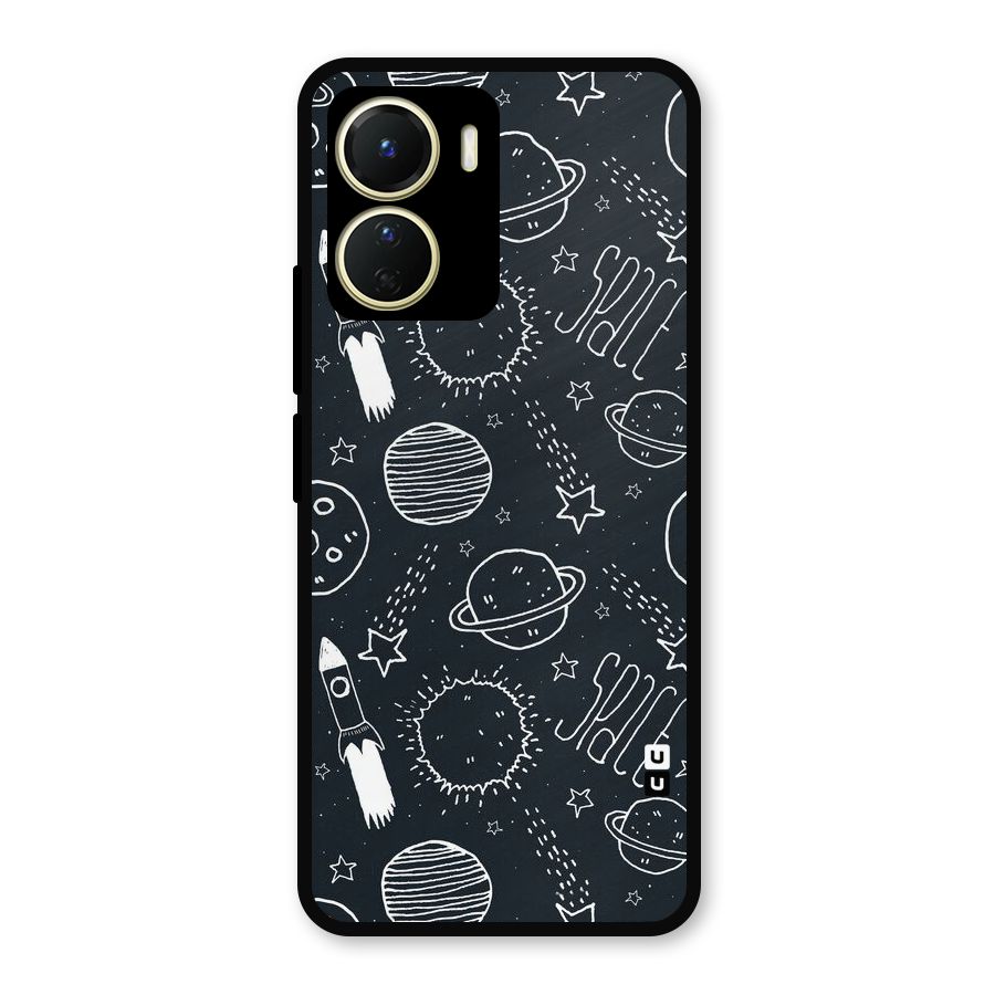 Just Space Things Metal Back Case for Vivo T2x