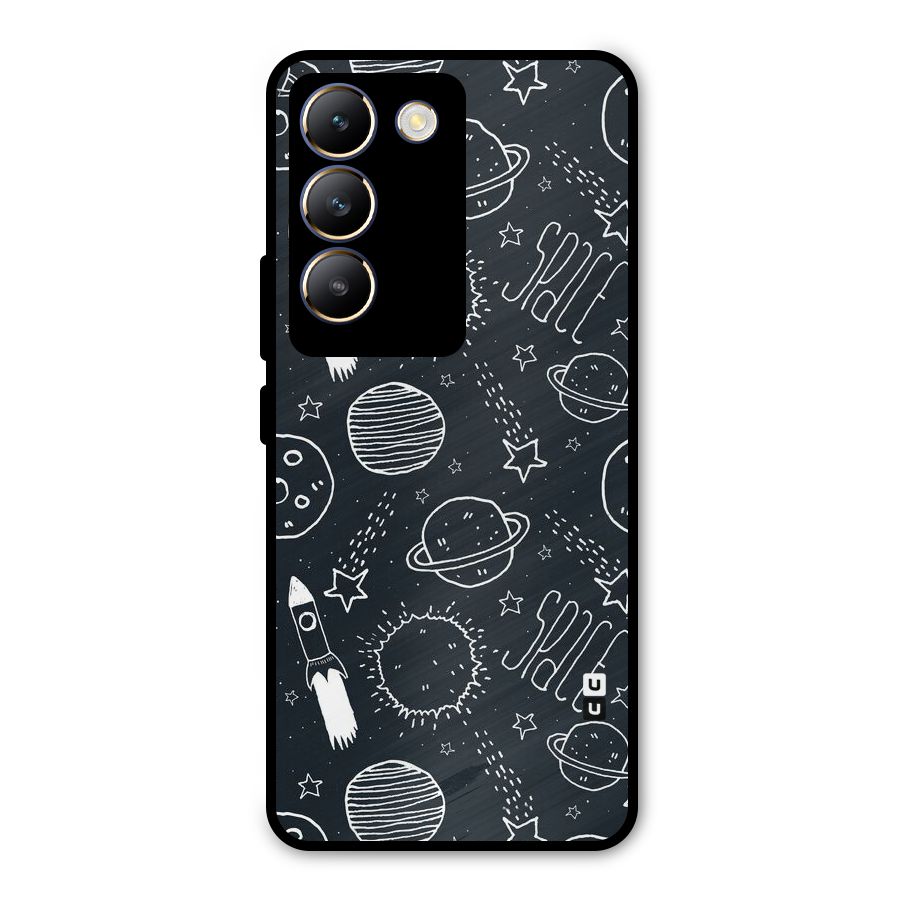 Just Space Things Metal Back Case for Vivo T3 5G