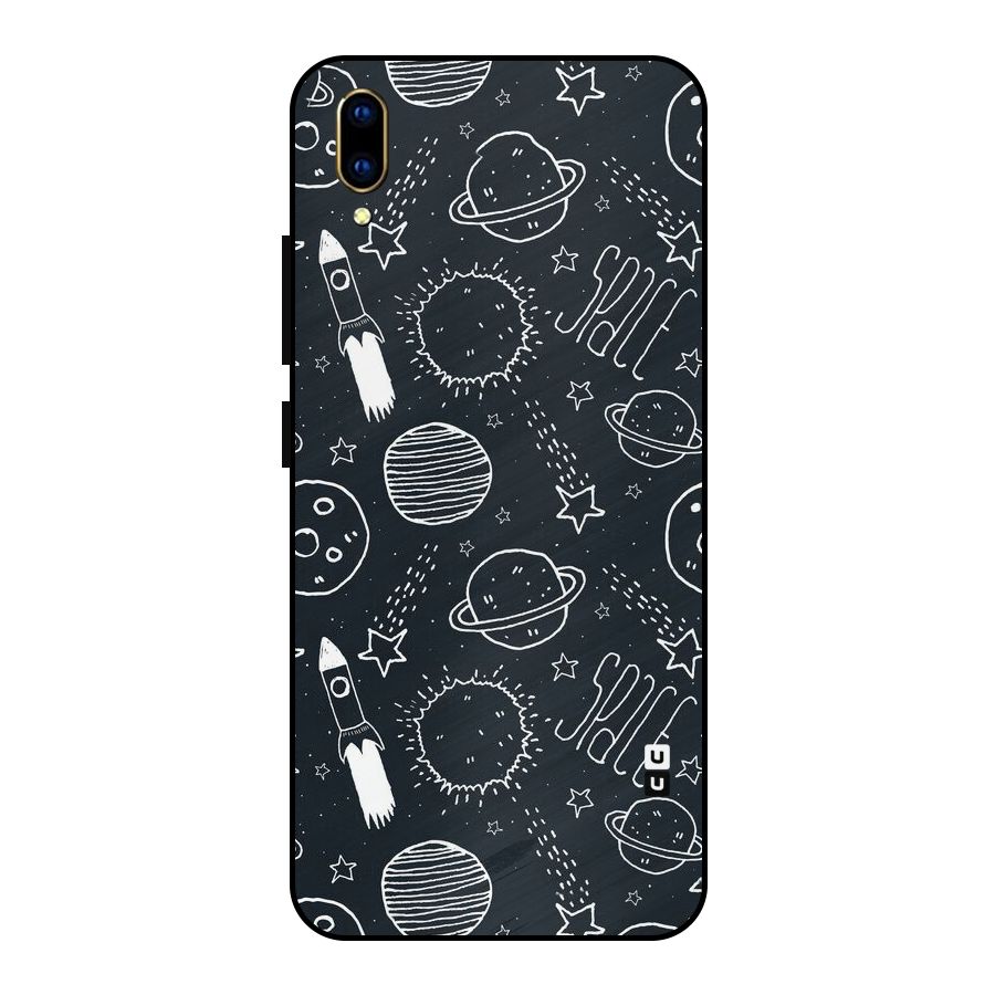 Just Space Things Metal Back Case for Vivo V11 Pro