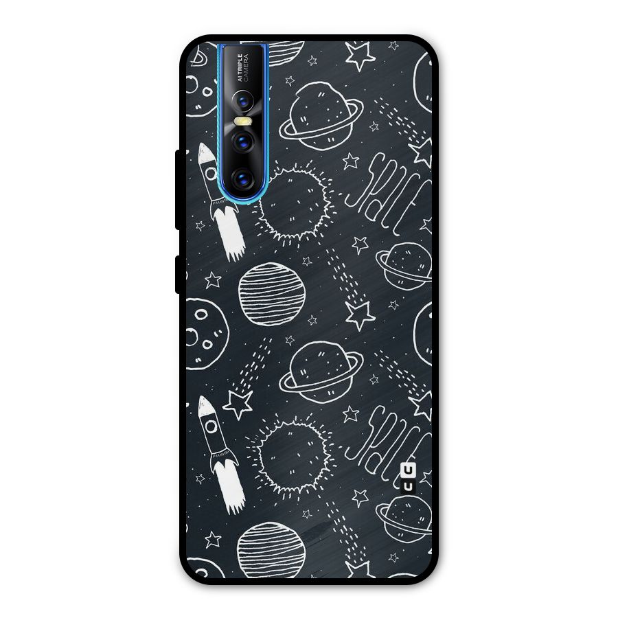 Just Space Things Metal Back Case for Vivo V15 Pro