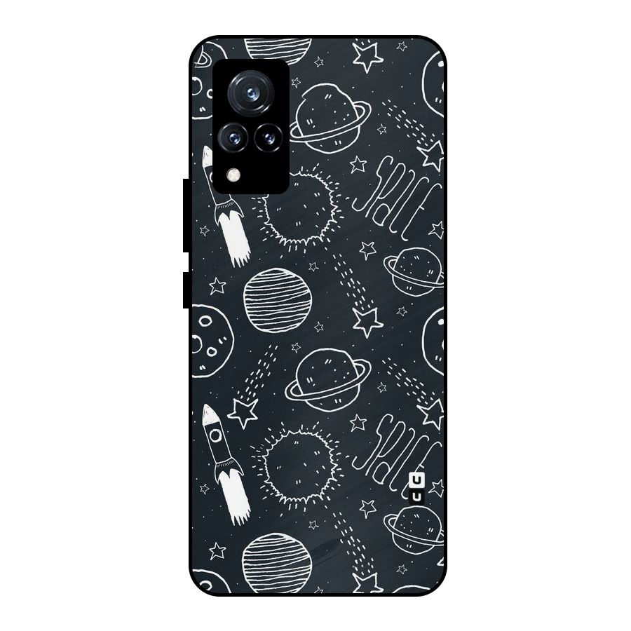 Just Space Things Metal Back Case for Vivo V21 5G