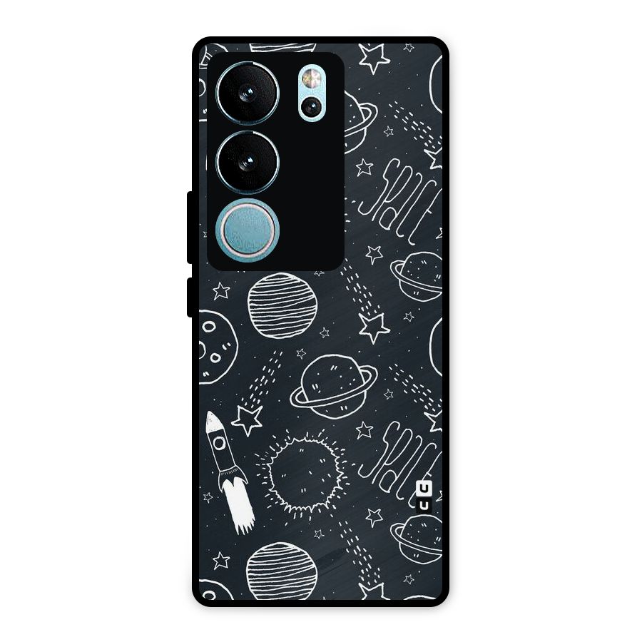Just Space Things Metal Back Case for Vivo V29 Pro