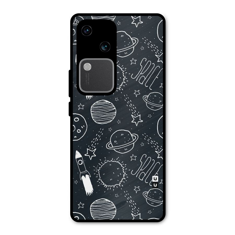 Just Space Things Metal Back Case for Vivo V30