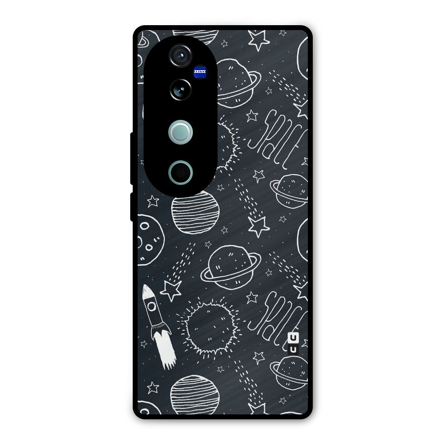 Just Space Things Metal Back Case for Vivo V40
