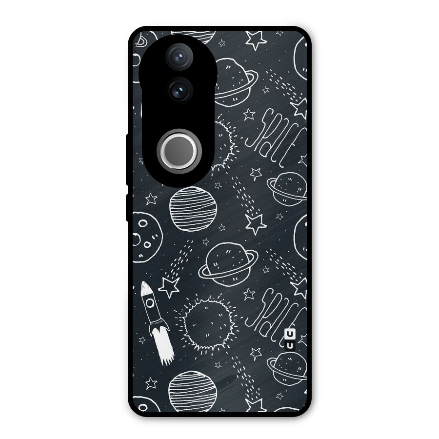 Just Space Things Metal Back Case for Vivo V50e
