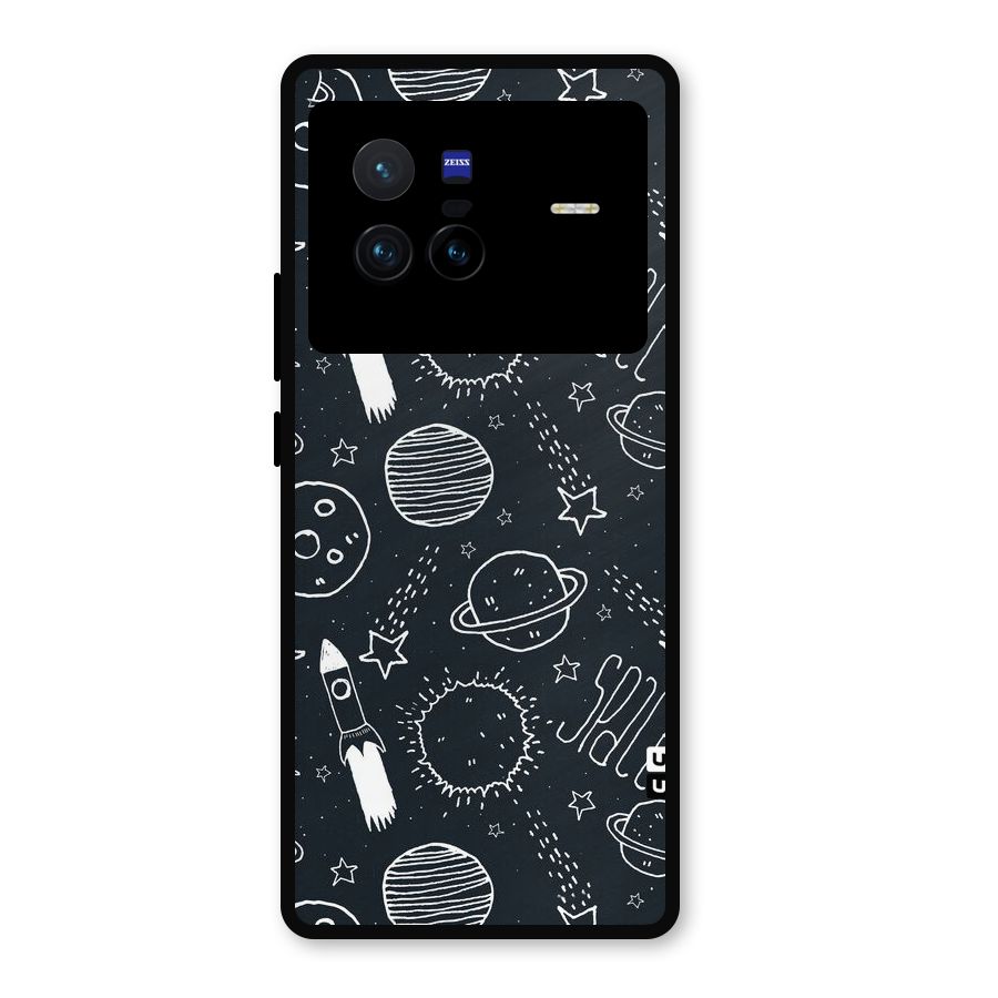 Just Space Things Metal Back Case for Vivo X80