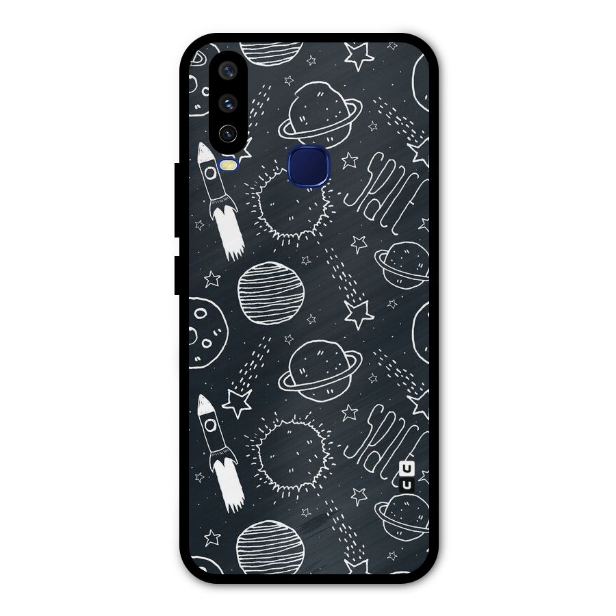 Just Space Things Metal Back Case for Vivo Y15