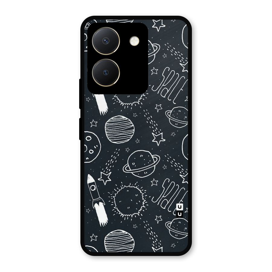 Just Space Things Metal Back Case for Vivo Y36