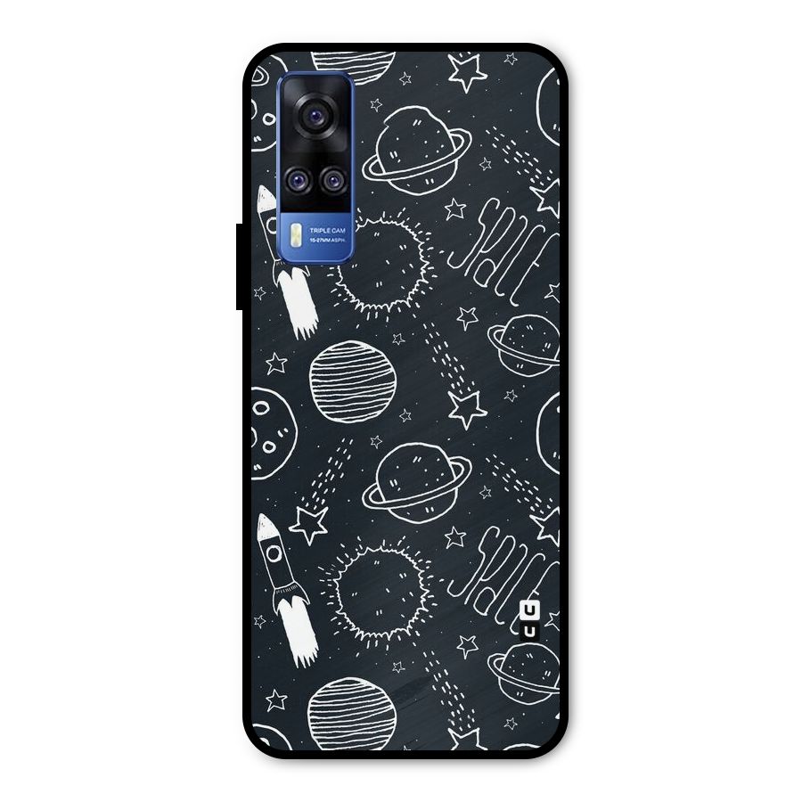 Just Space Things Metal Back Case for Vivo Y51A