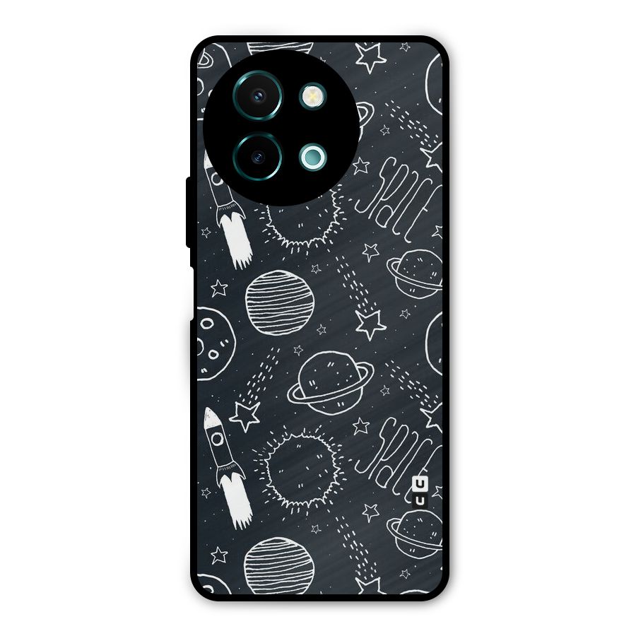 Just Space Things Metal Back Case for Vivo Y58