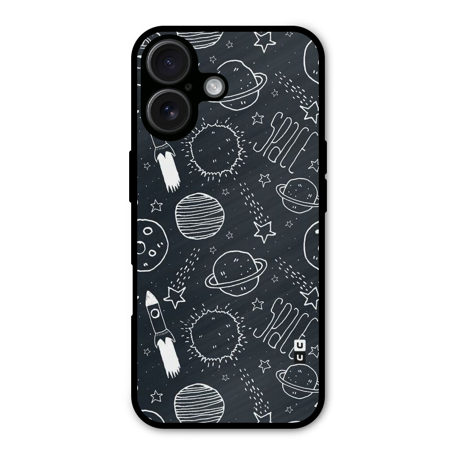 Just Space Things Metal Back Case for iPhone 16