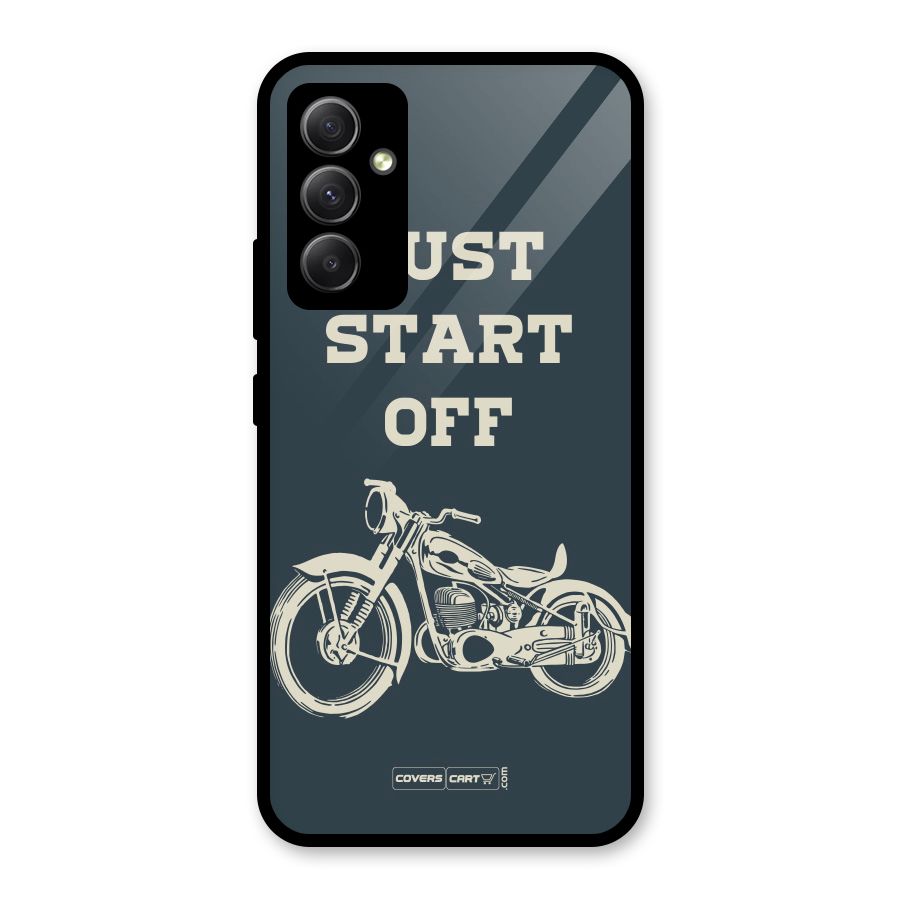 Just Start Off Glass Back Case for Galaxy A34