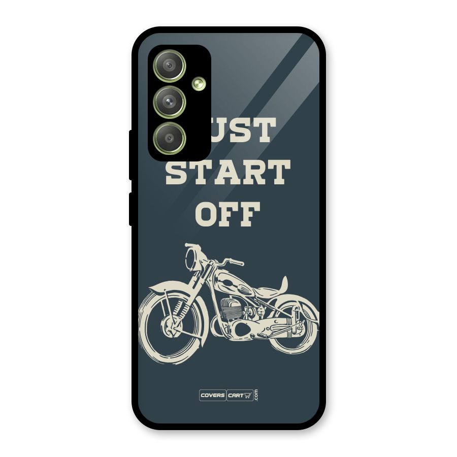 Just Start Off Glass Back Case for Galaxy A54