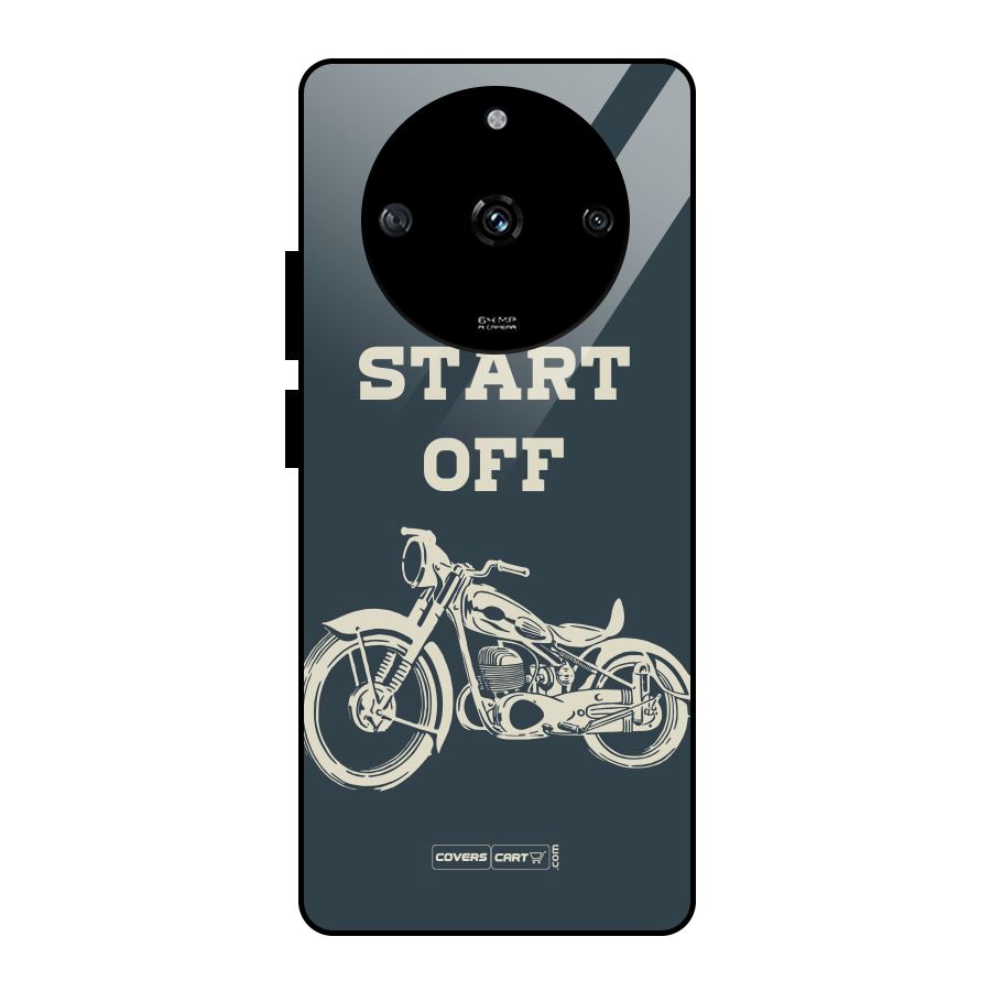 Just Start Off Glass Back Case for Realme Narzo 60 5G