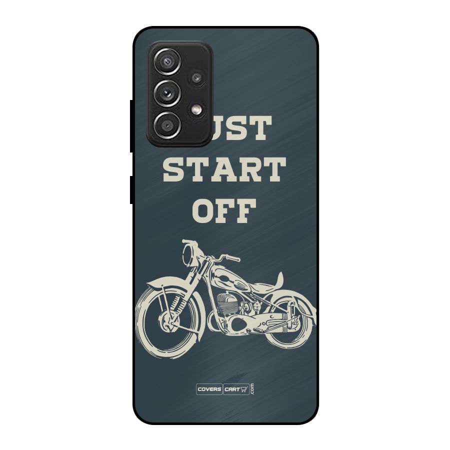 Just Start Off Metal Back Case for Galaxy A52s 5G