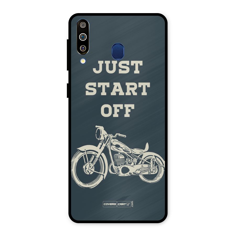 Just Start Off Metal Back Case for Galaxy M30