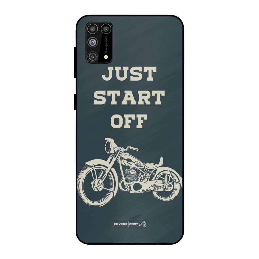 Just Start Off Metal Back Case for Galaxy M31