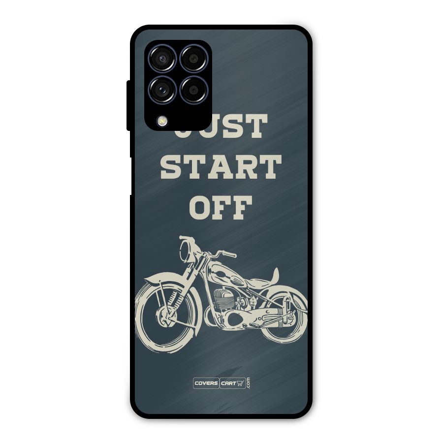 Just Start Off Metal Back Case for Galaxy M53 5G