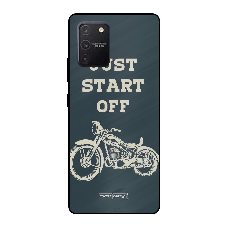 Just Start Off Metal Back Case for Galaxy S10 Lite