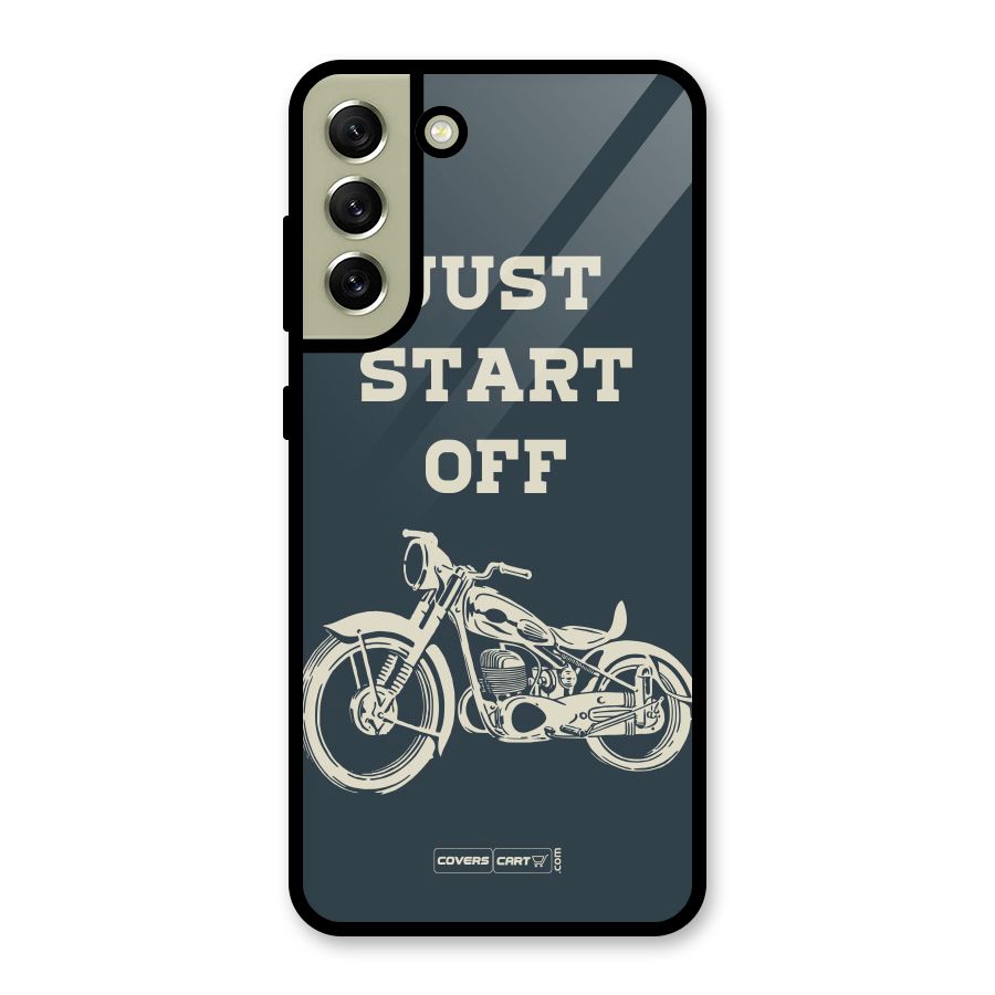 Just Start Off Metal Back Case for Galaxy S21 FE 5G (2023)