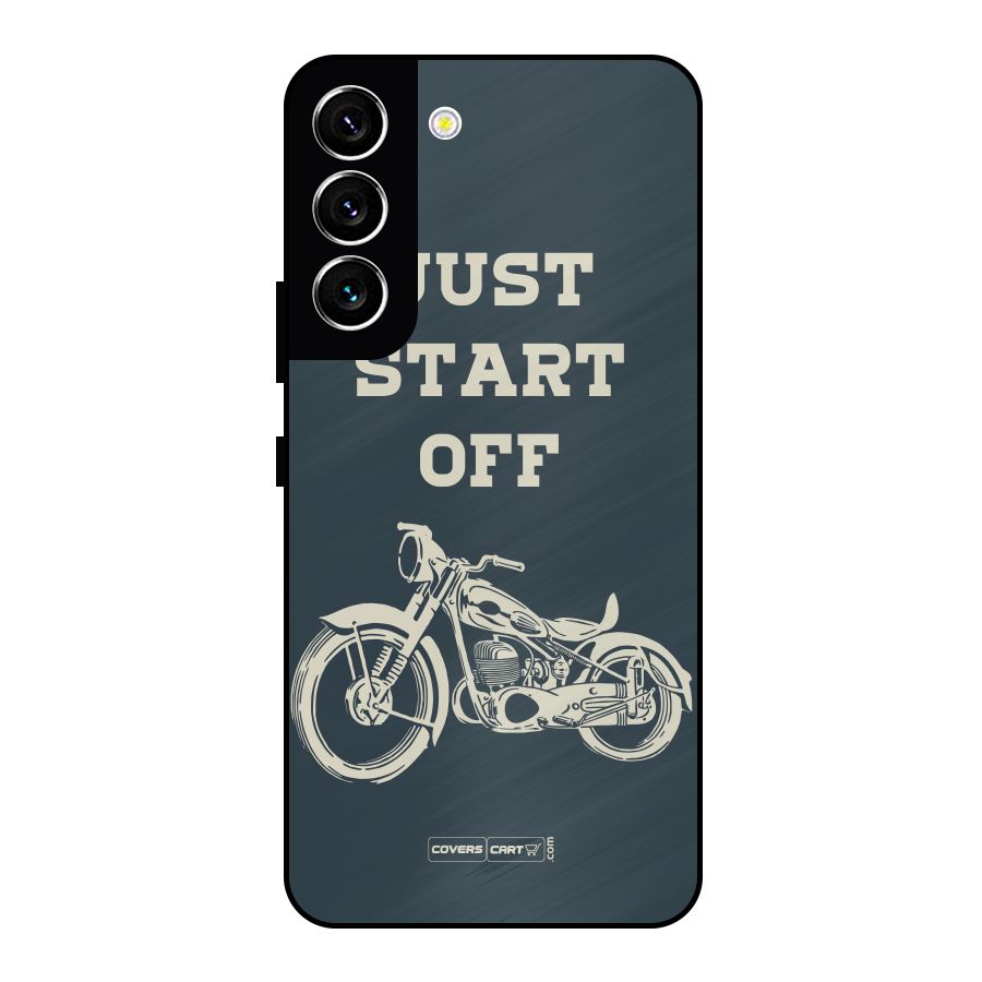 Just Start Off Metal Back Case for Galaxy S22 5G