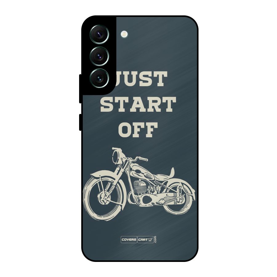 Just Start Off Metal Back Case for Galaxy S22 Plus 5G
