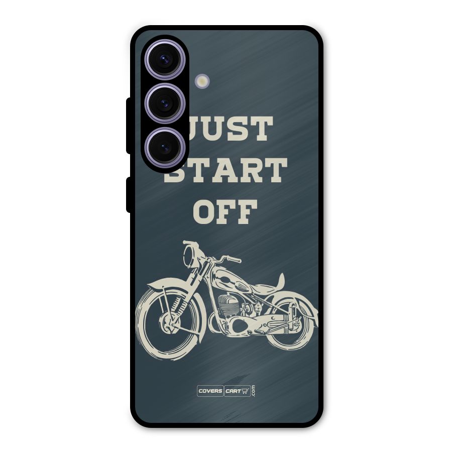 Just Start Off Metal Back Case for Galaxy S24
