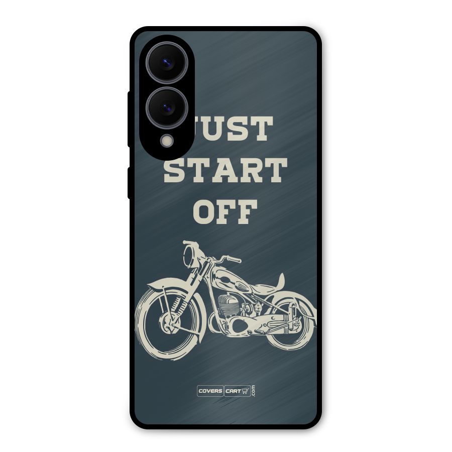 Just Start Off Metal Back Case for Galaxy S25 Edge