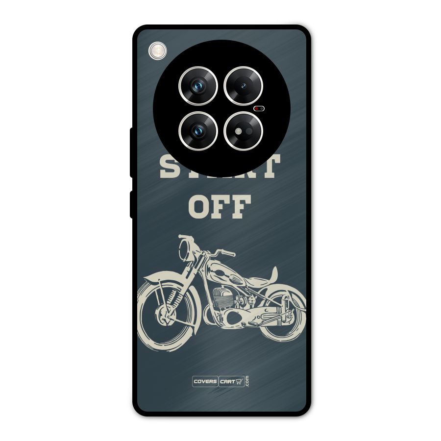 Just Start Off Metal Back Case for Infinix Zero 40 5G