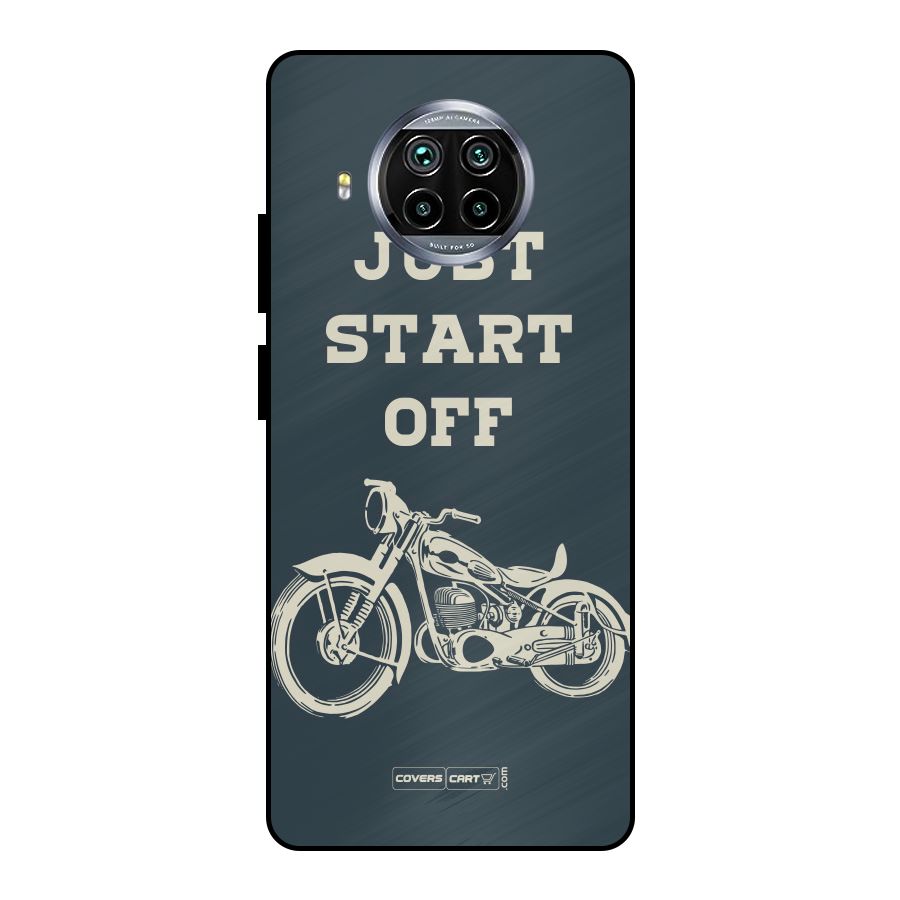 Just Start Off Metal Back Case for Mi 10i