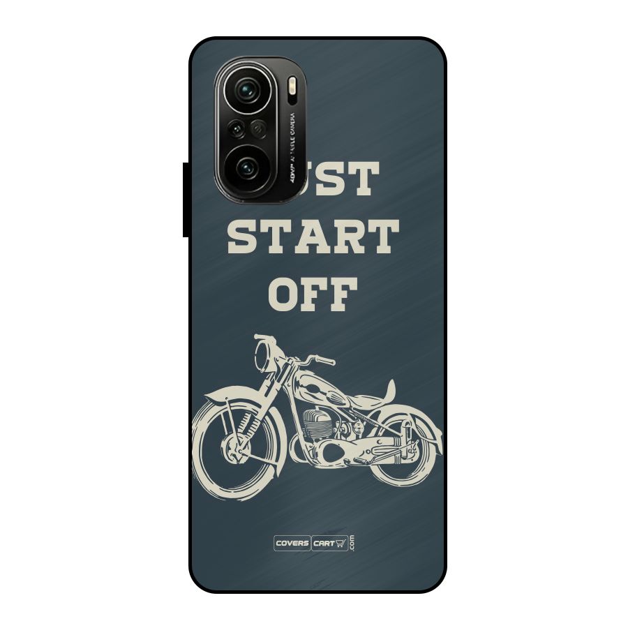 Just Start Off Metal Back Case for Mi 11X Pro