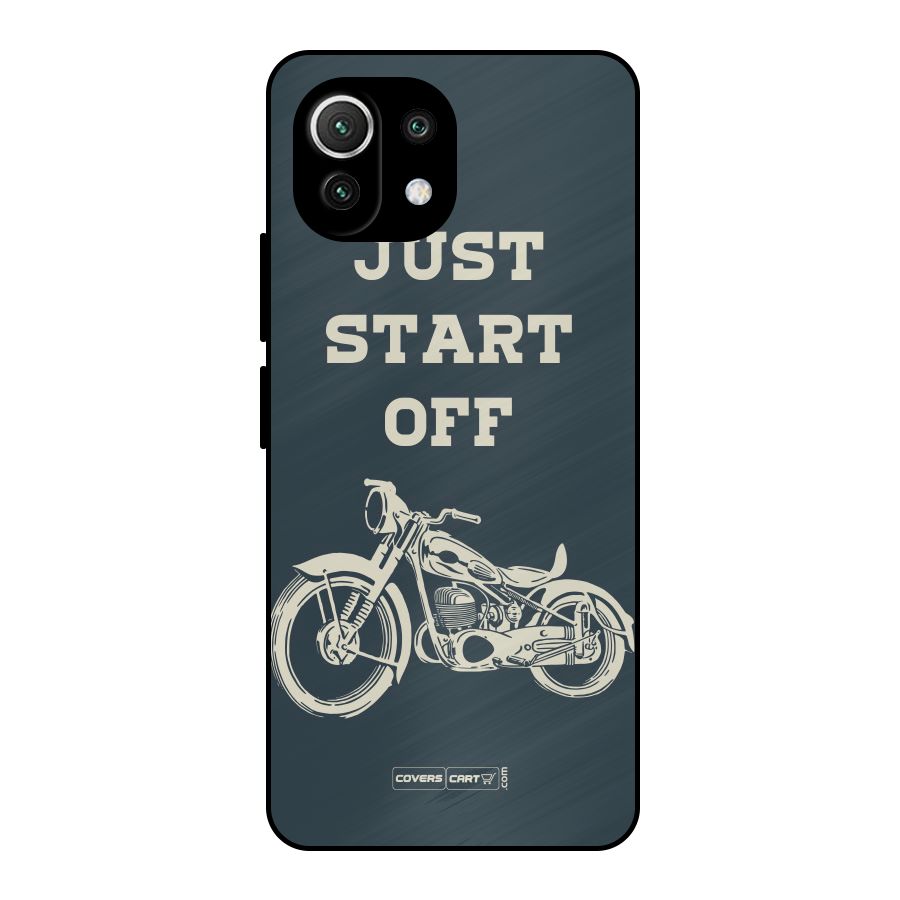 Just Start Off Metal Back Case for Mi 11 Lite NE 5G