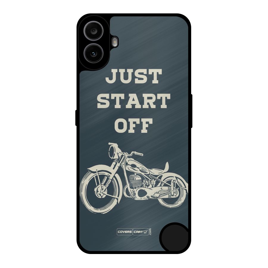 Just Start Off Metal Back Case for Nothing CMF Phone 1