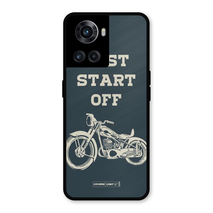 Just Start Off Metal Back Case for OnePlus 10R