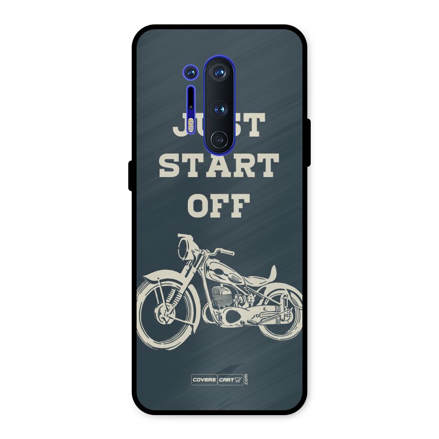 Just Start Off Metal Back Case for OnePlus 8 Pro