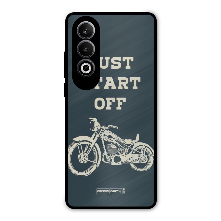 Just Start Off Metal Back Case for OnePlus Nord CE4