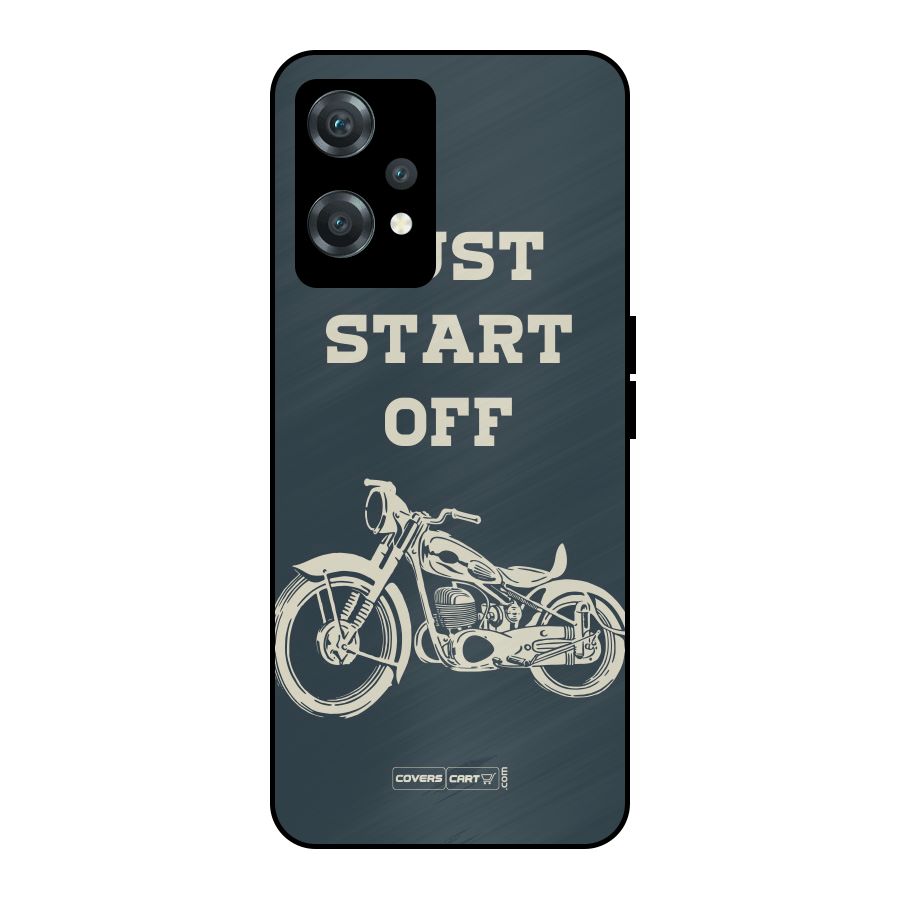 Just Start Off Metal Back Case for OnePlus Nord CE 2 Lite 5G