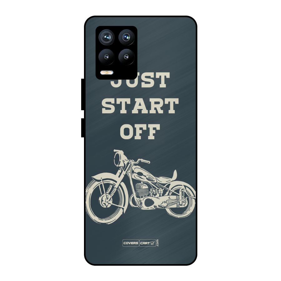 Just Start Off Metal Back Case for Realme 8 Pro
