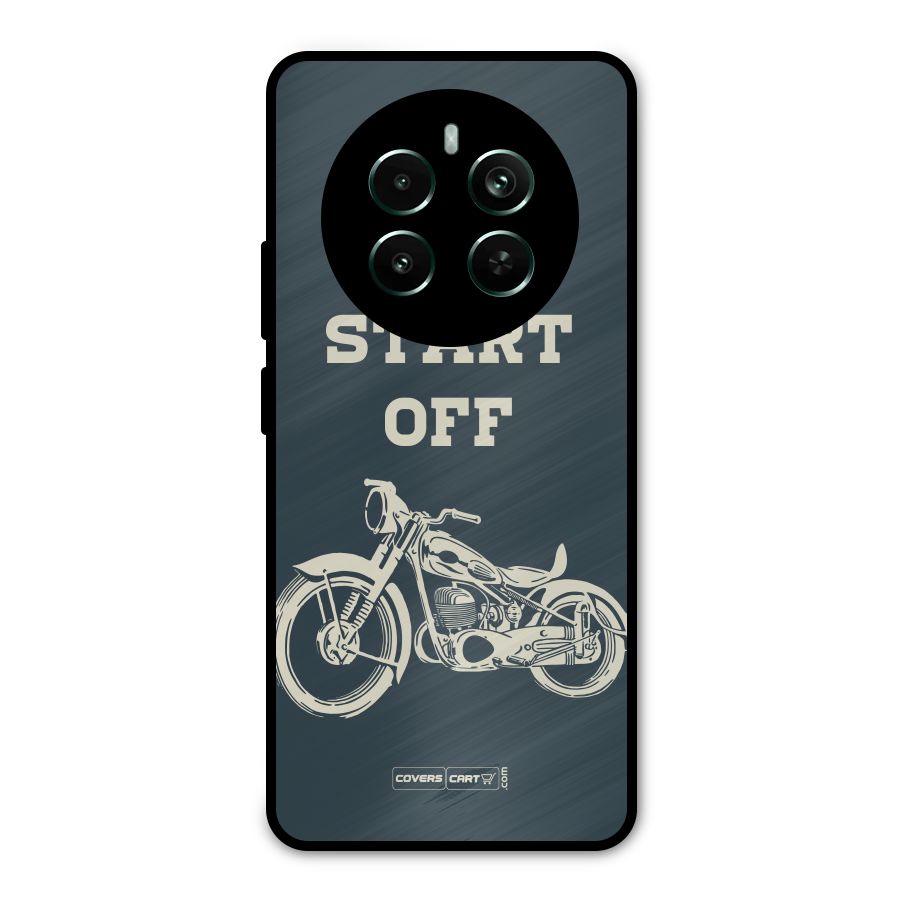 Just Start Off Metal Back Case for Realme Narzo 70 Pro