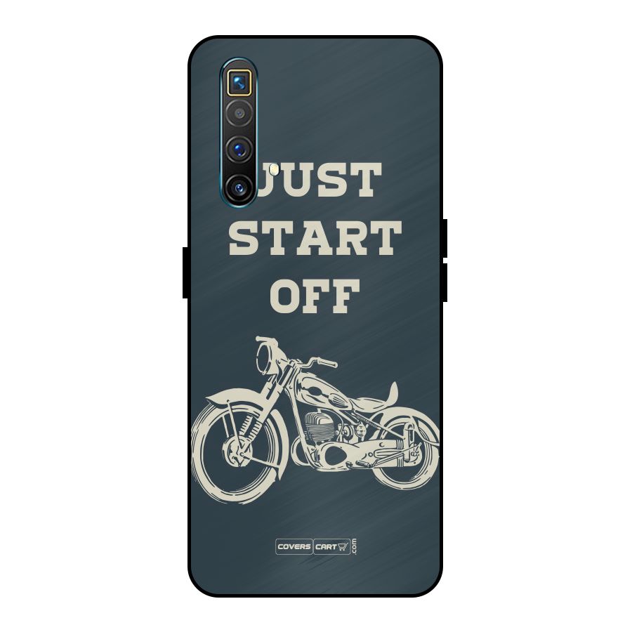 Just Start Off Metal Back Case for Realme X3 SuperZoom