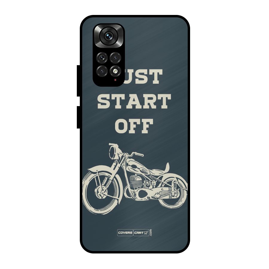 Just Start Off Metal Back Case for Redmi Note 11 Pro Plus 5G