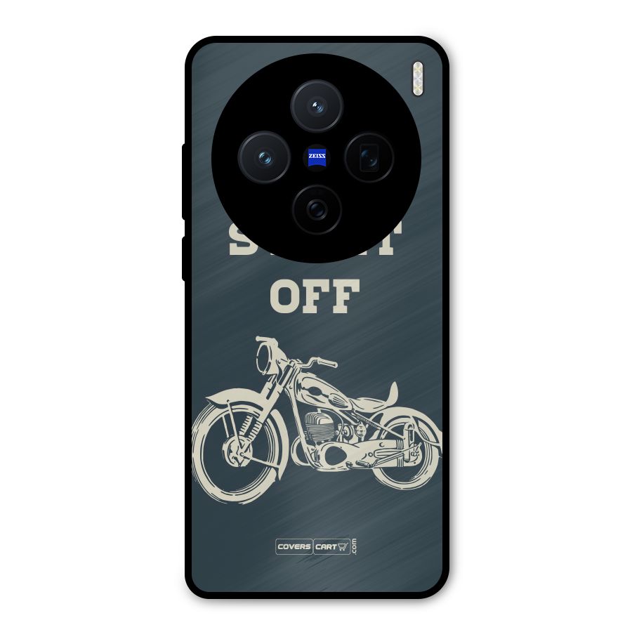 Just Start Off Metal Back Case for Vivo X200
