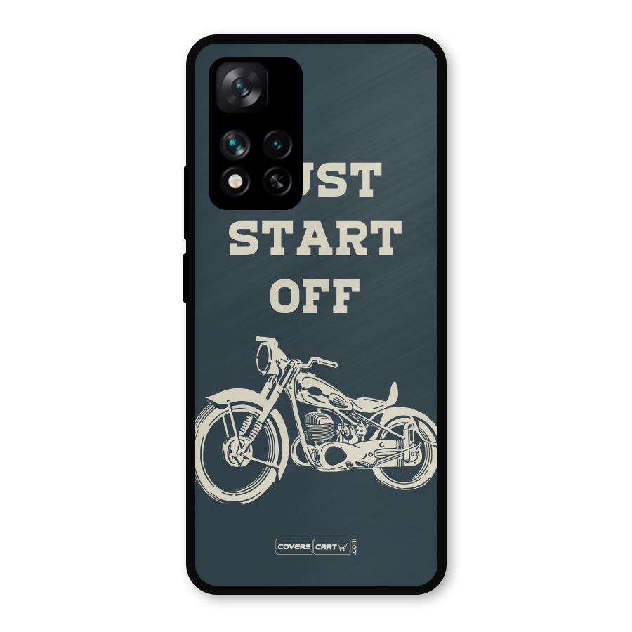 Just Start Off Metal Back Case for Xiaomi 11i 5G