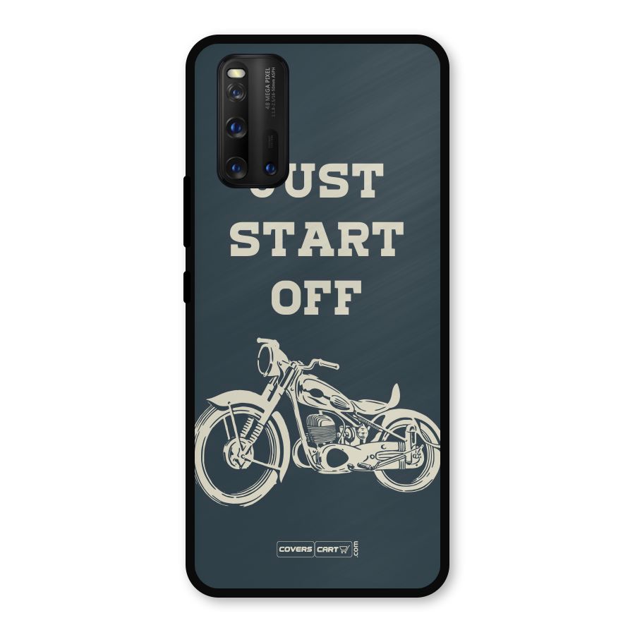 Just Start Off Metal Back Case for iQOO 3