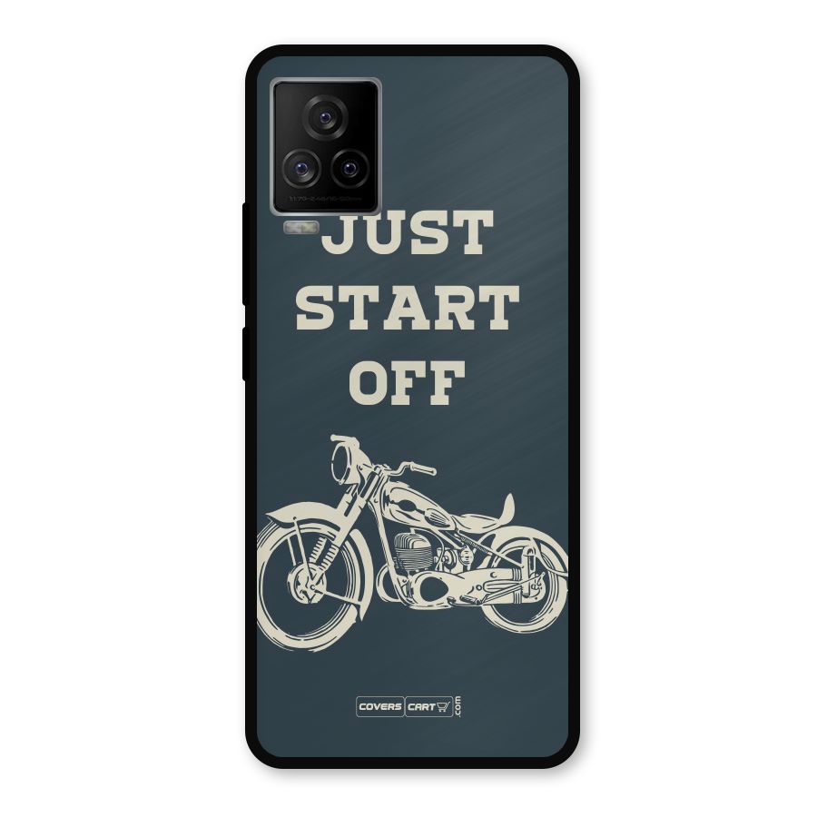 Just Start Off Metal Back Case for iQOO 7 Legend 5G